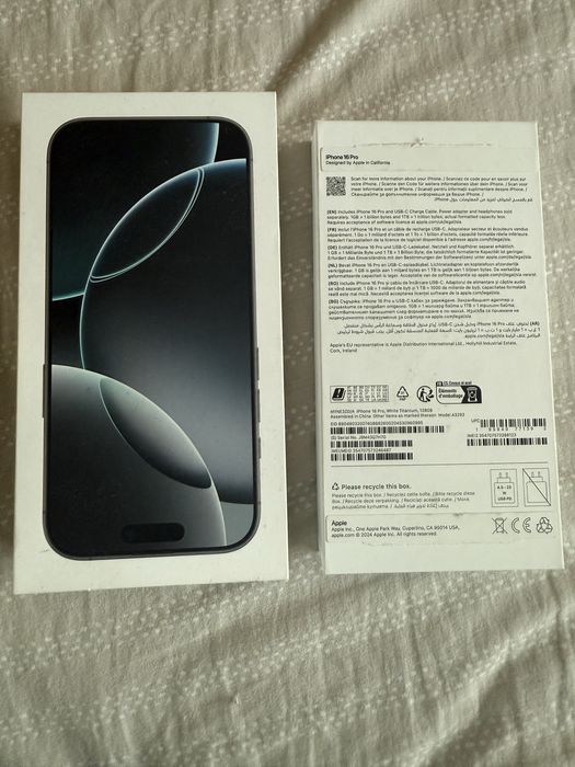 Iphone 16 pro бял-Перфектен 96% БАТ