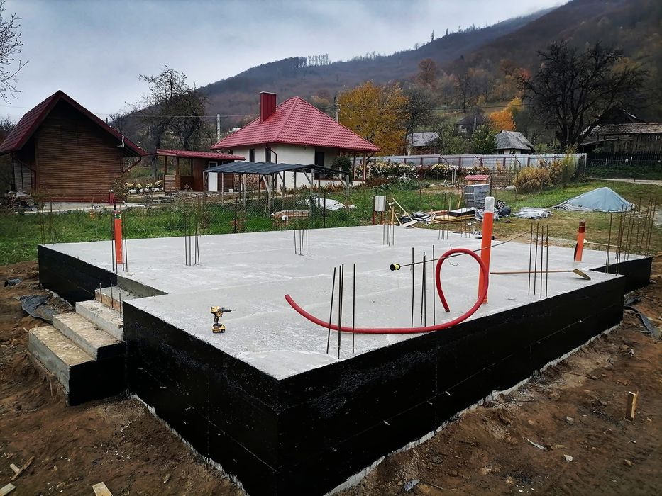 Teren cu fundatie pana la cota 0 si proiect