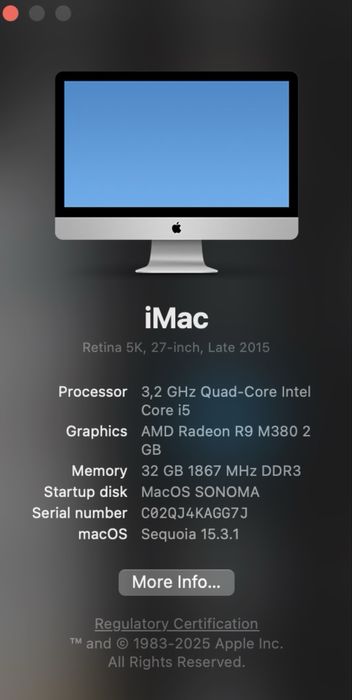 Setup - iMac 27” Retina 5K (Late 2015)