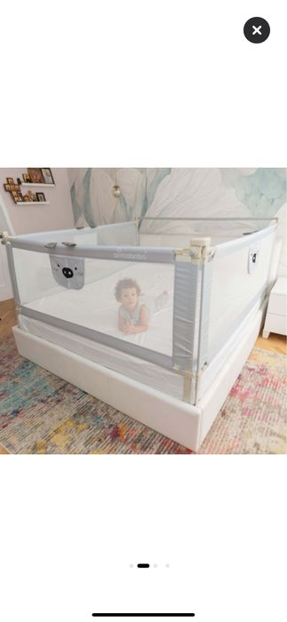 Set de 3 bariere culisante pentru pat