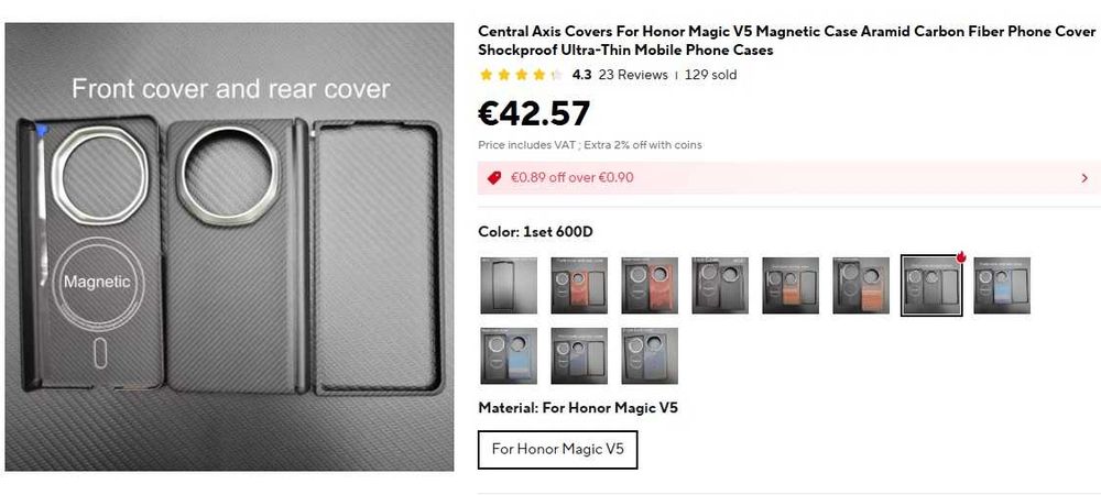 Honor Magic V5 - нов + карбонов калъф