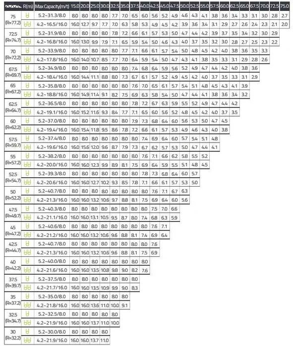 Башенный кран ZOOMLION 75 метр
