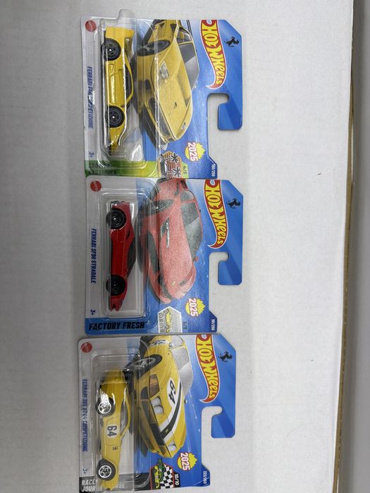 Hotwheels Lot 3 machete Ferrari F40 SF90 365 GTB4 scara 1:64 metalice