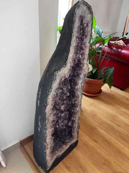 Geodă ametist gigant 112 cm - Piesă premium decor/Feng Shui - 200 kg