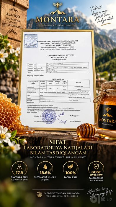 Asal tabiiy Мёд горный
