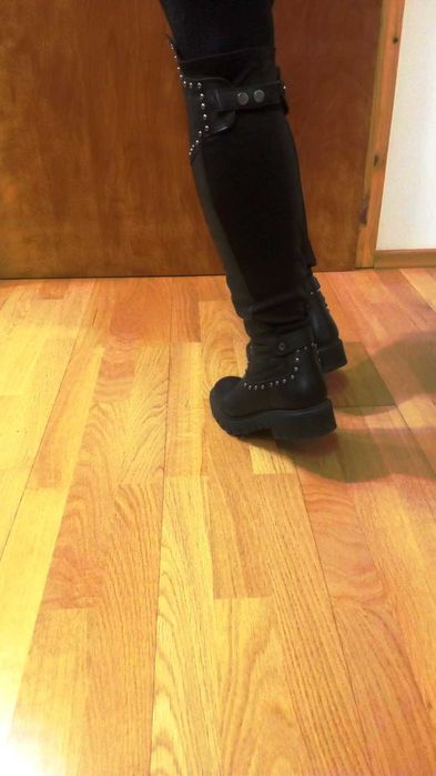 Дамски ботуши/чизми от естествена кожа №36, нови - супер цена!