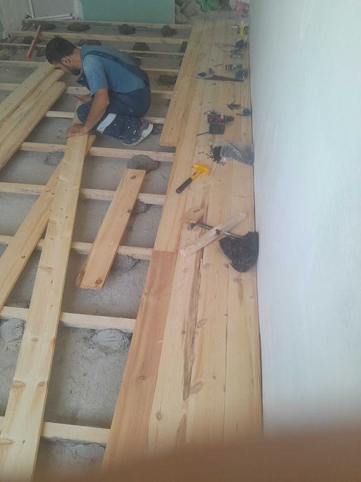 Шифер, пол, пластик, гипсокартон уриш хизматлари