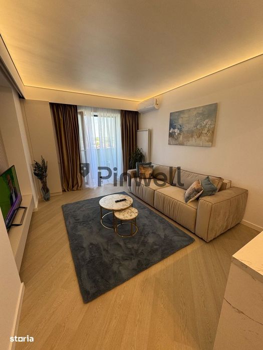 Apartament elegant 2 camere de închiriat Cortina North | Vedere libera