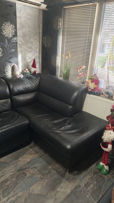 Ъглов Диван Естествена кожа