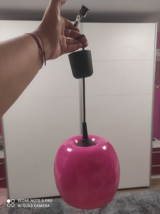 Два абажура в розово