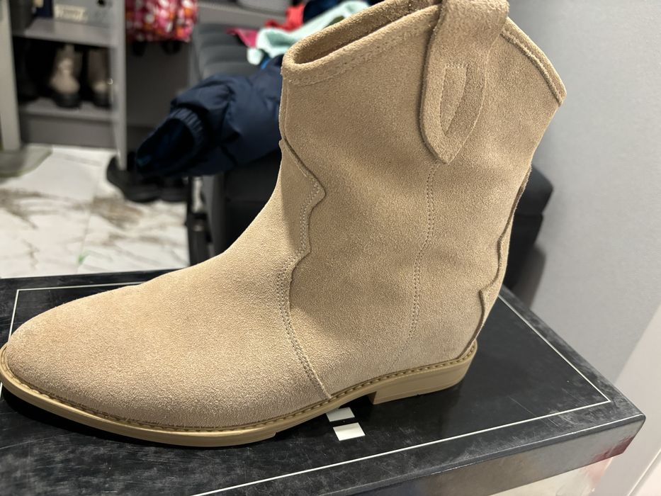 Сапоги, натуральная замша