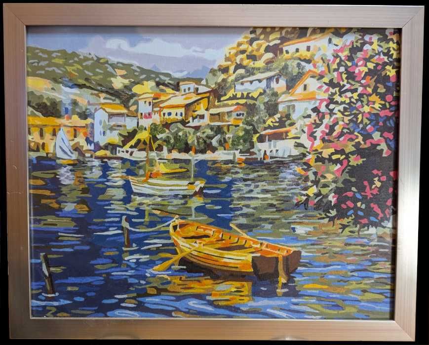 Картина Прибрежный пейзаж, в рамкее под стеклом (40×50 см;