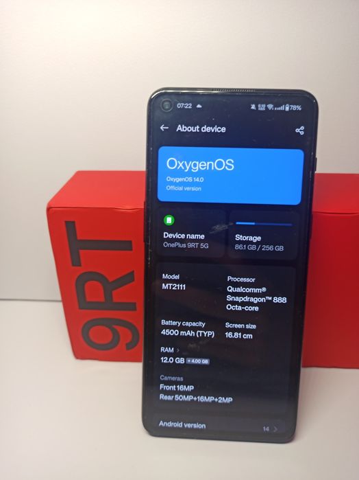 УНИКАТ! OnePlus 9RT 12/256!