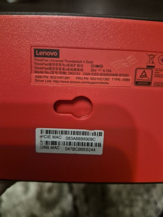 Dock Lenovo ThinkPad Thunderbolt 4 8k Targu Jiu • OLX.ro