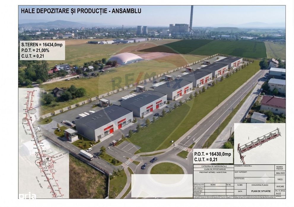 Teren industrial 16.434 mp, PUZ aprobat, Uzina 2, Brașov