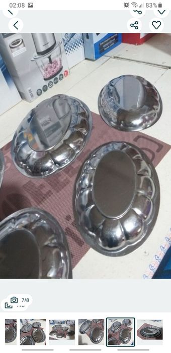 Set 5 Tavite Din Inox Decoratiuni Servire