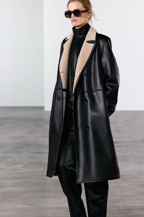 Новое пальто дубёнка zara