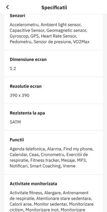 Ceasa,smartwatch huawei gt 2 dama