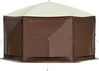 Cort pavilion umbrar, soare, ploaie Quick install 3.7x3.7x2.29