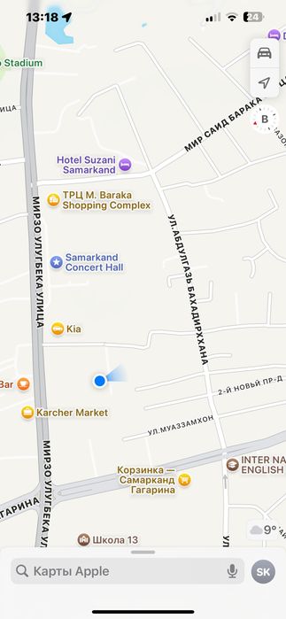 Самарканд шахар марказида 4сотихли ховли ер жой нархида сотилади.