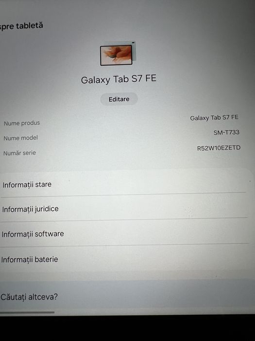 Tableta samsung galaxy tab s7 fe