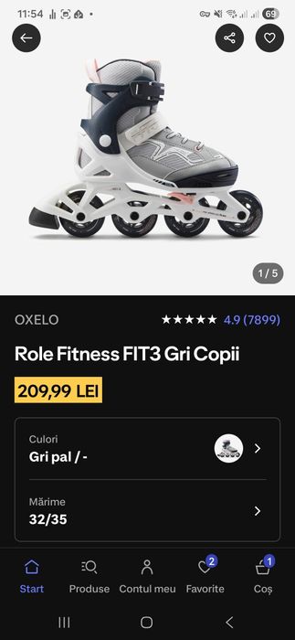 Role Oxelo fete 32-35
