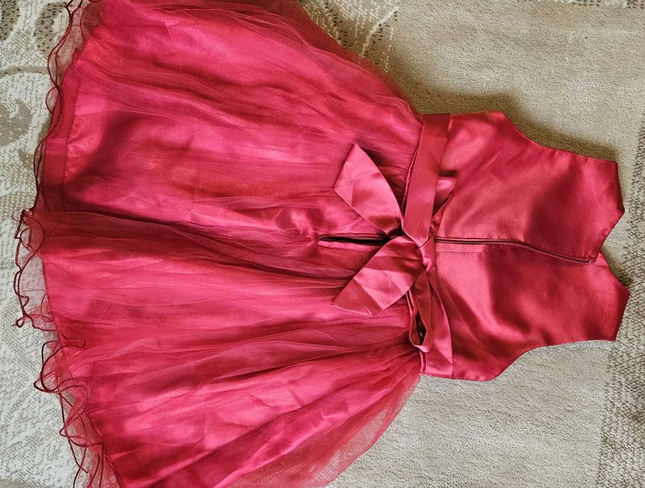 rochie rosie ocazie 6 ani 120cm