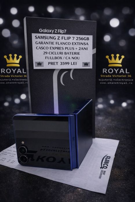 Amanet ROYAL : Samsung Z FLIP 7 256GB / Garantie Casco 2 ANI / CA NOU