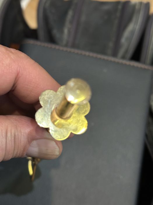 стара френска позлатена щипка за лед захар