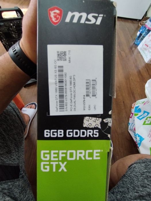 Видео карта MSI 1660 GEFORCE GTX