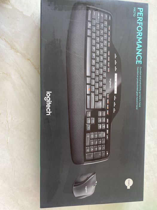 set format din tastatură și mouse wireless Logitech MK710
