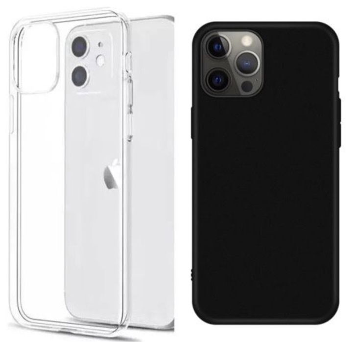 Iphone 13/14/15/16/17/18 PRO MAX Husa Silicon+Folie Sticla Hard Glass OCA