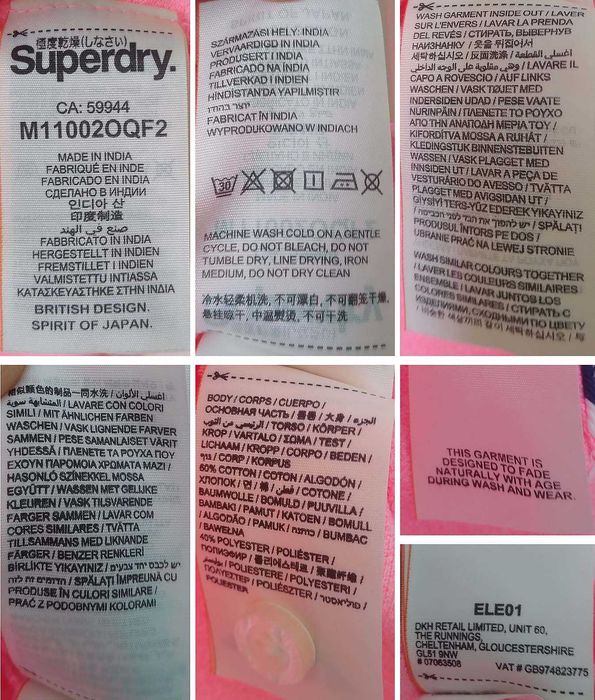 Superdry Поло Блуза Casual Polo Shirt Classic Pique Къс Ръкав Оригинал Гръдна Обиколка 85-100 см (M-L) Носена Веднъж Отлична