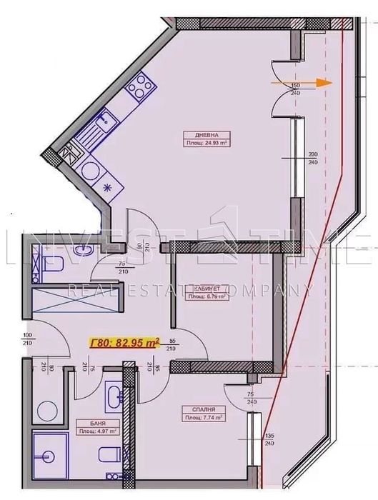 3-стаен в Варна-Възраждане 1 площ 98 кв.м