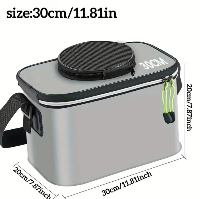 Сумка резиновпя под рыбу или под живца.