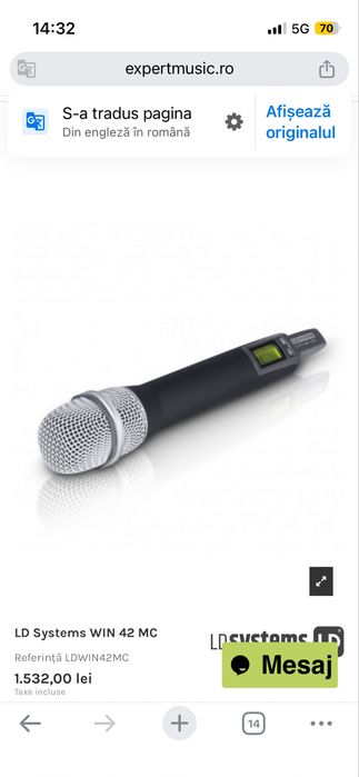 Microfon  wireless Nedis