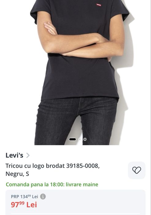 Tricou dama Levi’s negru