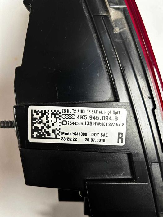 Stopuri Audi A6 C8 Sedan (2019+) – Versiune SUA (US)