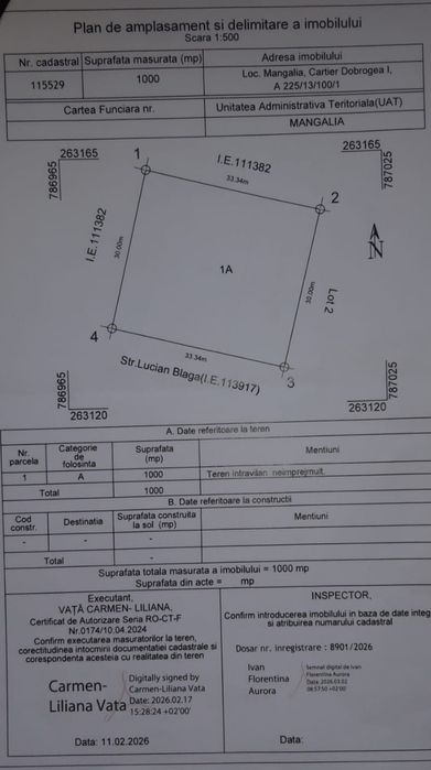 Teren intravilan Mangalia plătibil in 2 rate
