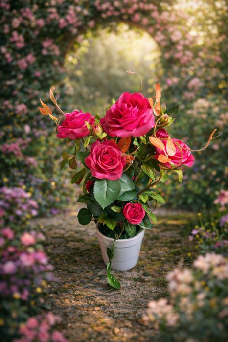 Ghivece de flori artificiale