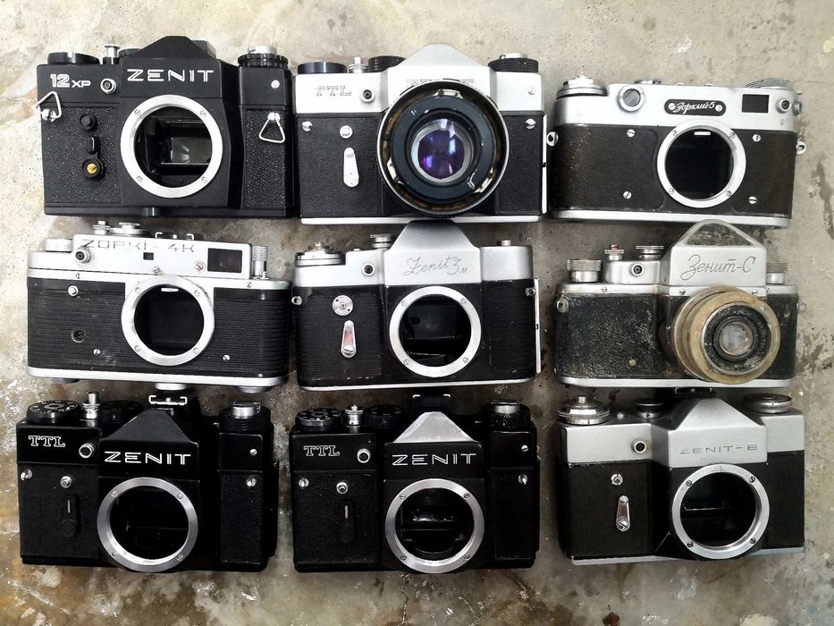 Lot de aparate foto si obiective defecte