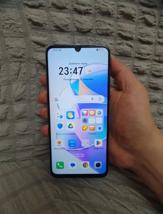 Huawei Honor X7A 4+4/128GB Blue Igravoy Original Holati ideal Otlichni