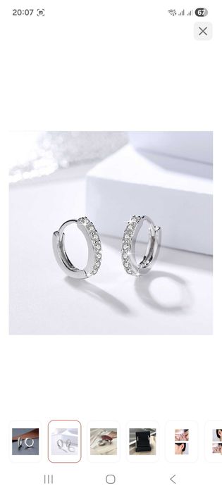 Серьги конго серебро маленькие продам