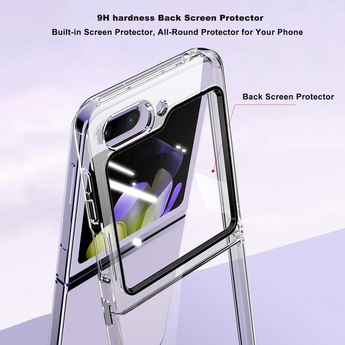Husa Samsung Galaxy Z Flip 5 5G,TPU moale,transparenta,protectie ecran