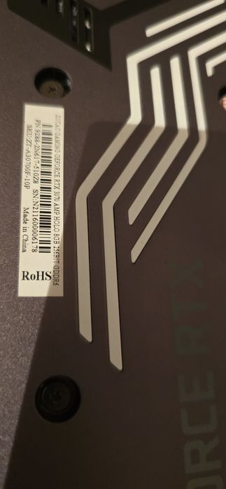 PLACA Video Nvidia Zotac RTX 3070 Gaming Amp Holo 8Gb RGB 256bit GDDR6