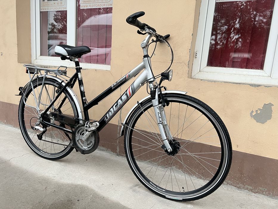 Bicicleta dama Bocas 28 Inch Aluminiu 24 viteze Shimano dinam butuc