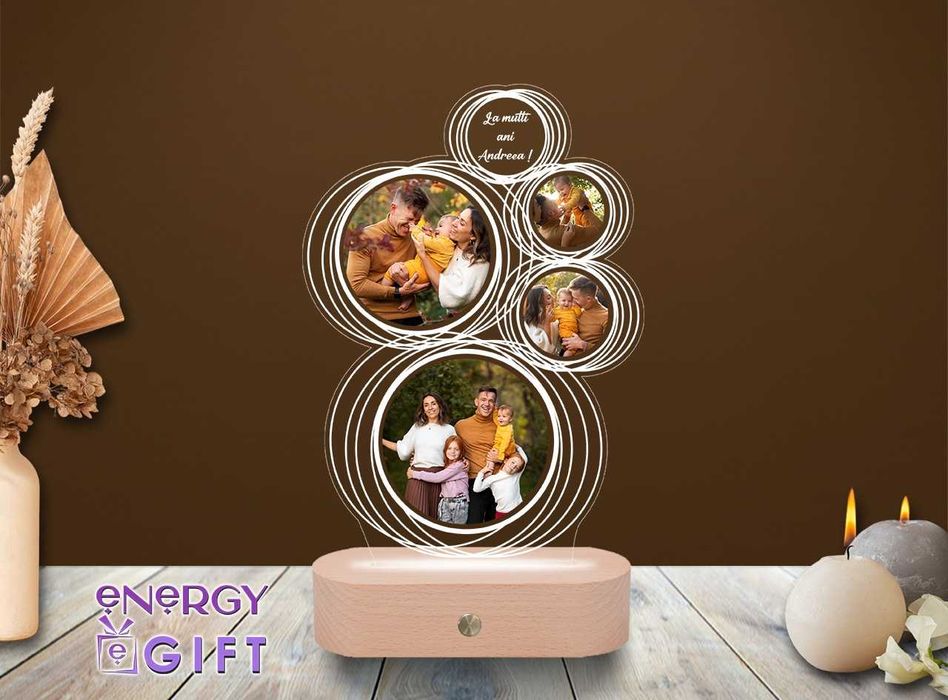 Lampa Led Personalizata – Rama Foto