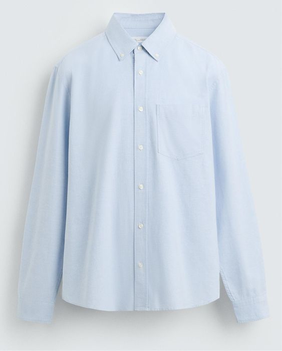 Рубашка оксфорд с теснением