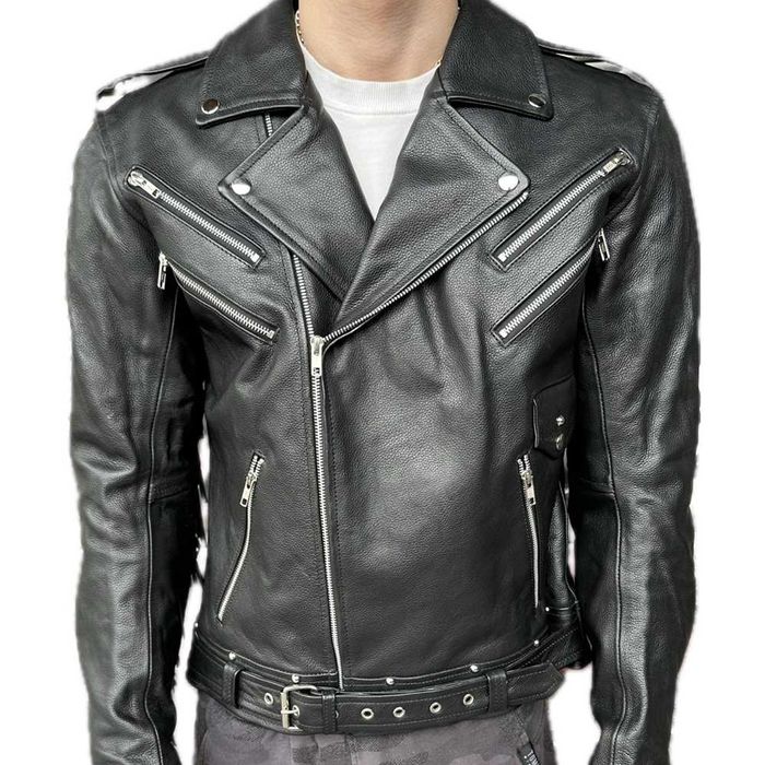 Кожено яке Motomall Rock Black