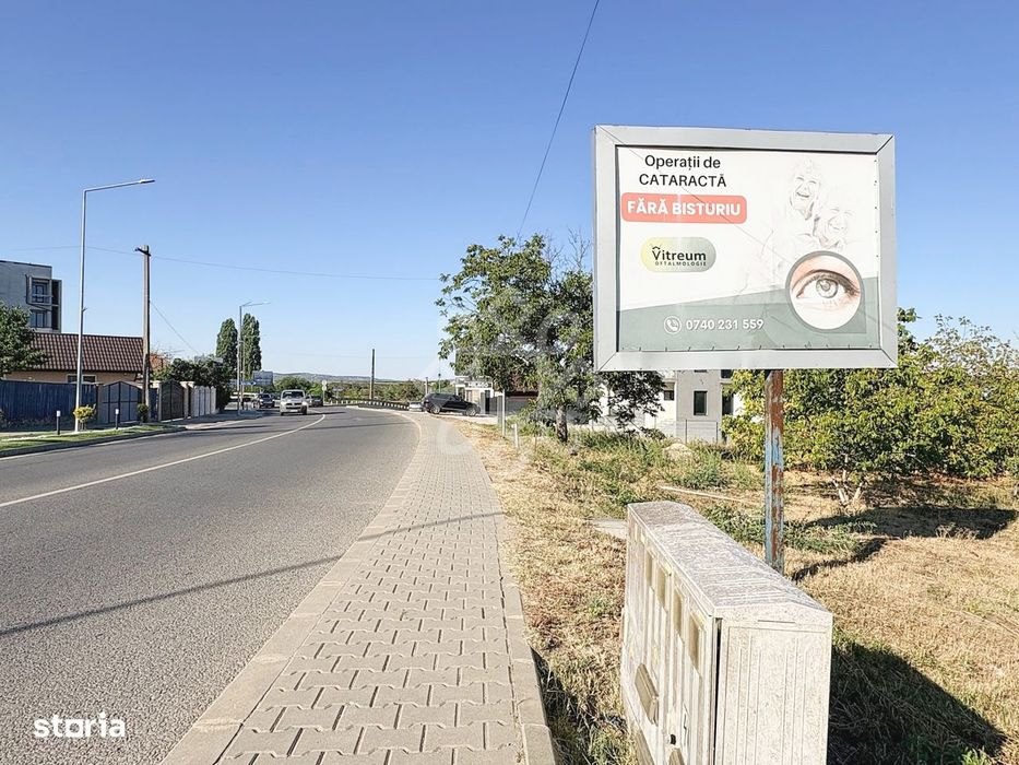 Teren intravilan 1803 mp de vanzare la intrare in Baile Felix